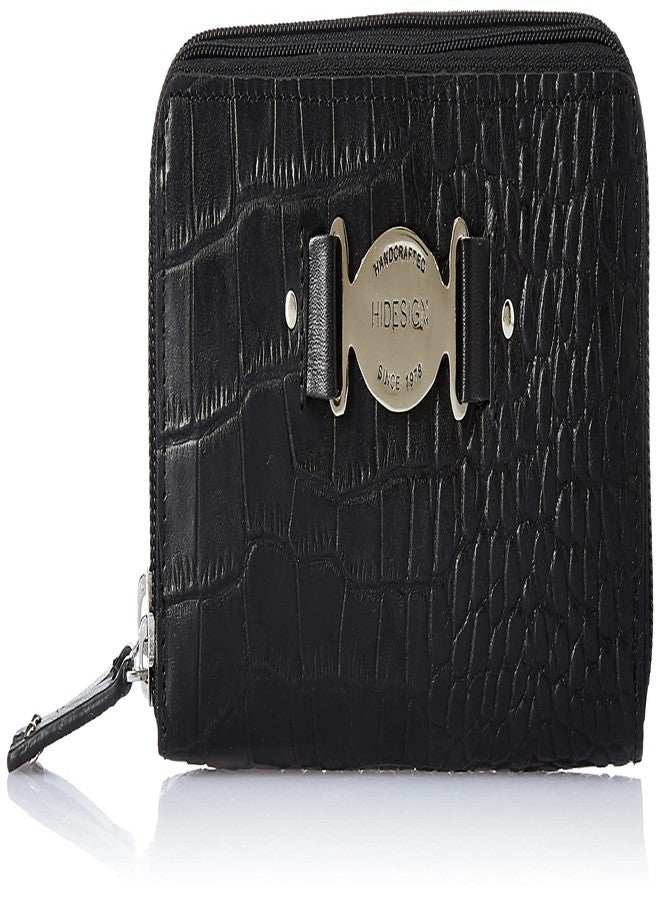 هاي ديزاين محفظة نسائية من الجلد من هايدساين بسحاب دائري - Image 1